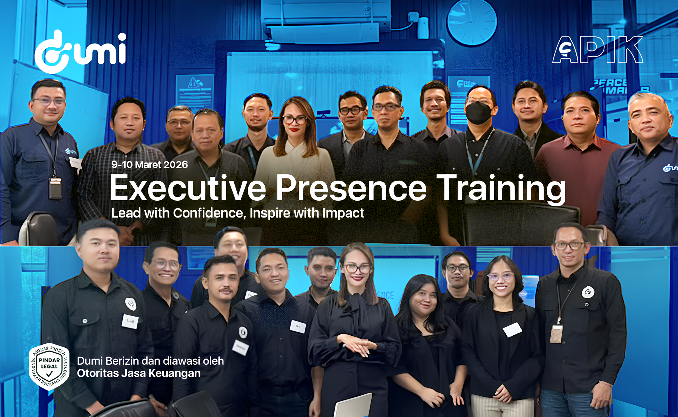 Memperkuat Karakter Kepemimpinan: Dumi Indonesia Menyelenggaran Executive Presence Training