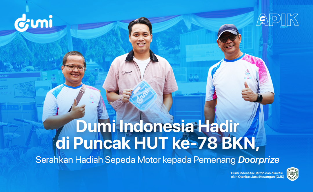 Dumi Indonesia Hadir di Puncak HUT ke-78 BKN, Serahkan Hadiah Sepeda Motor kepada Pemenang Doorprize